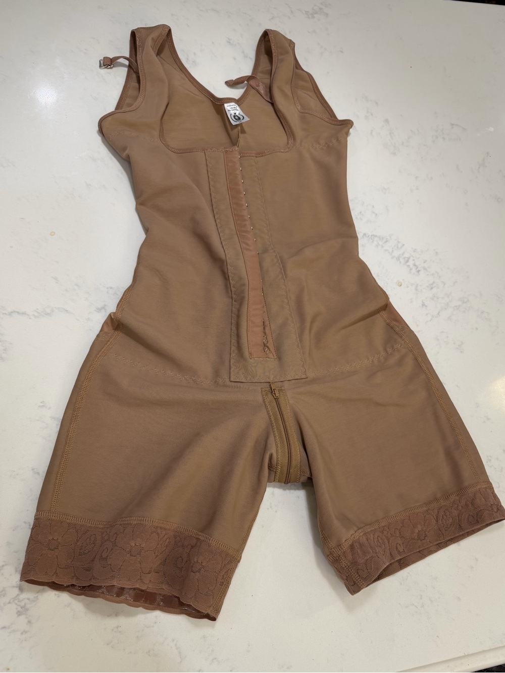 One-Piece Shapewear Bodysuit in Brown